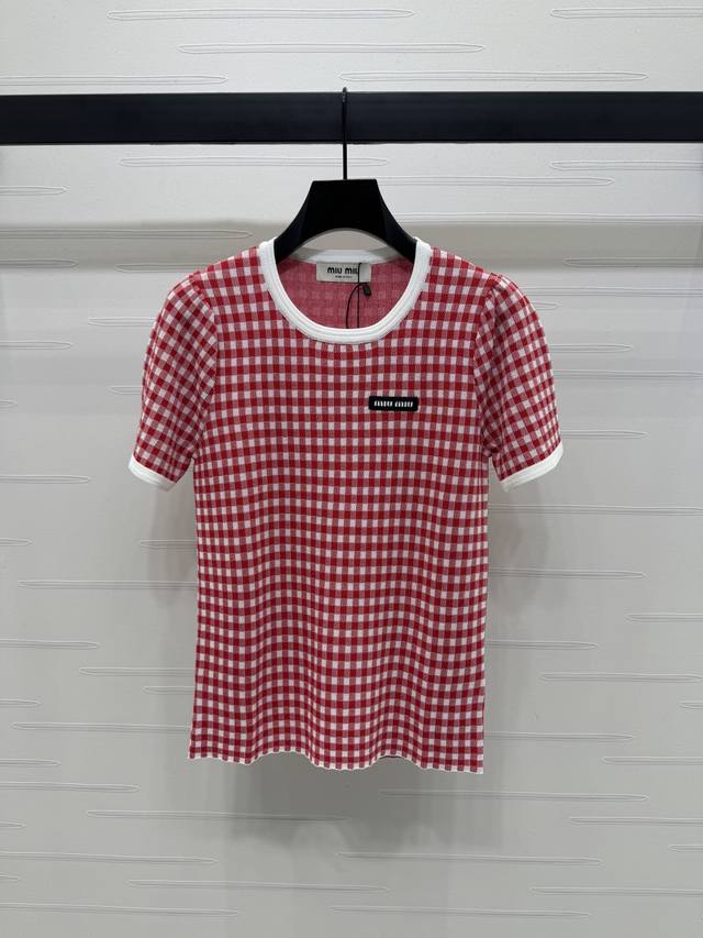 New original high-end product Miumi* 2025 Spring and Summer latest series! Plaid