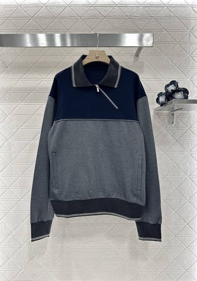 Miumi*2025 new products on the shelves stitching contrast color lapel half-open