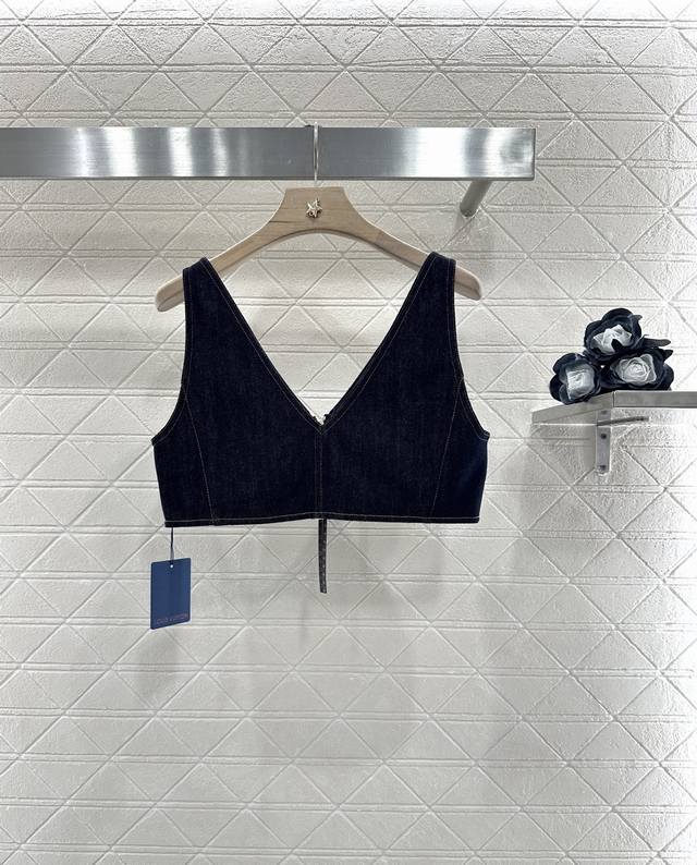 Louis Vuitto*2025 new arrivals denim vest, bra, and shorts set Customized Yb twi