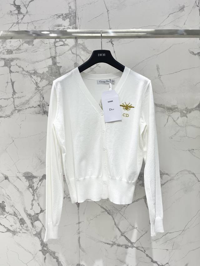 Dior Embroidered Print Knitted Cardigan Long Sleeves I am deeply fascinated by t