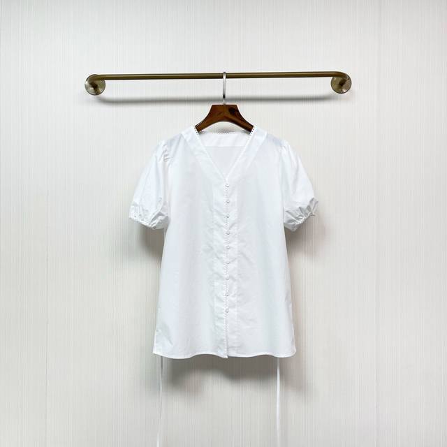 2025 summer new style button-down slim-fitting white shirt with tie-dye. Differe