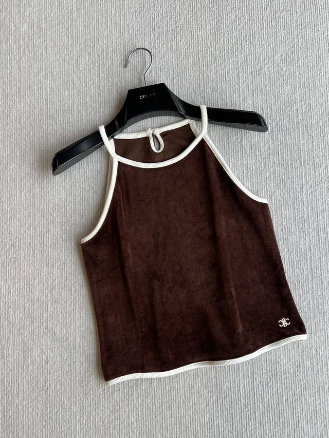 25 Summer new resort series velvet series camisole shorts custom threaded should