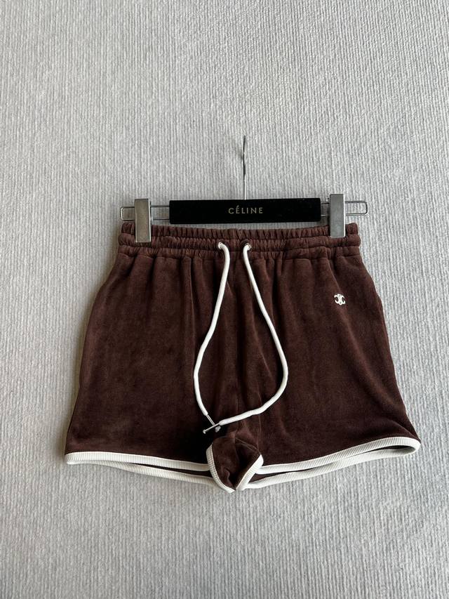 25 Summer new resort series velvet series camisole shorts Yb custom fabric pants