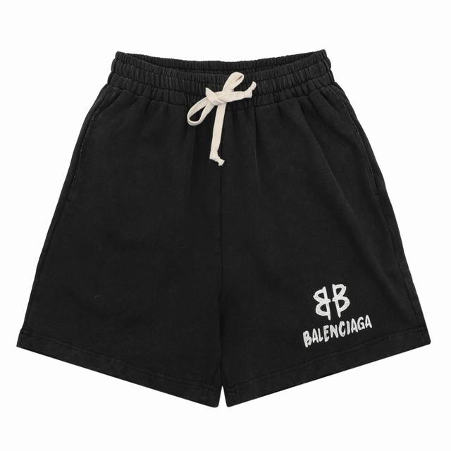 Balenciaga hand-painted letter print shorts Size:SL