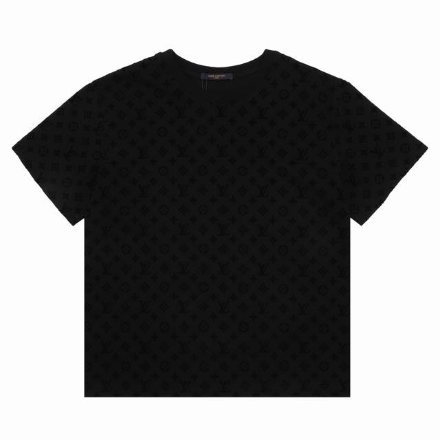 Louisvuitton Louis Vuitton jacquard flocking couple short-sleeved T-shirt Size: