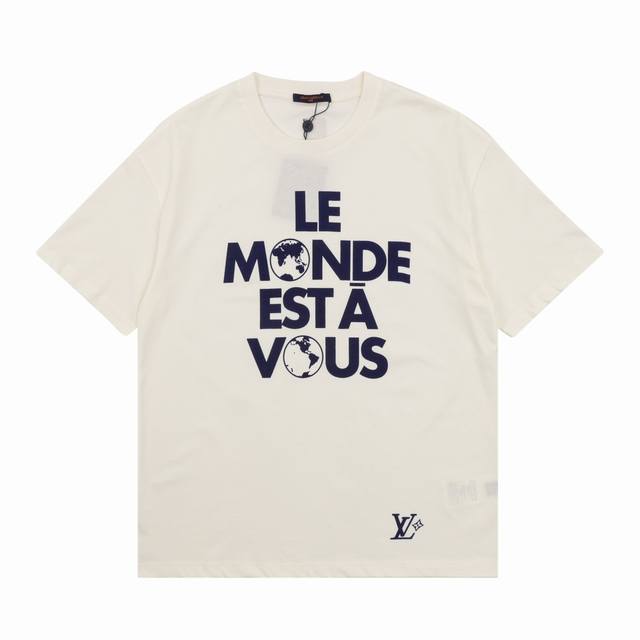 Louis Vuitton Earth Flocked Short Sleeve T-Shirt Size: XS-L