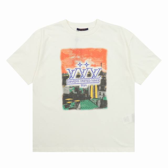 Louis Vuitton Louis Vuitton roof sunset hot diamond short sleeve Size: Xs-L