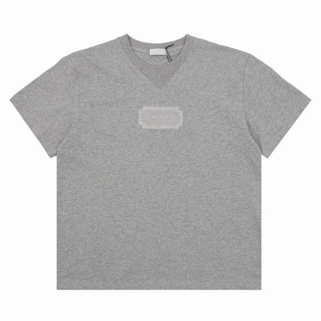 Dior Dior classic square embroidery round neck short sleeves Size: Xs-L
