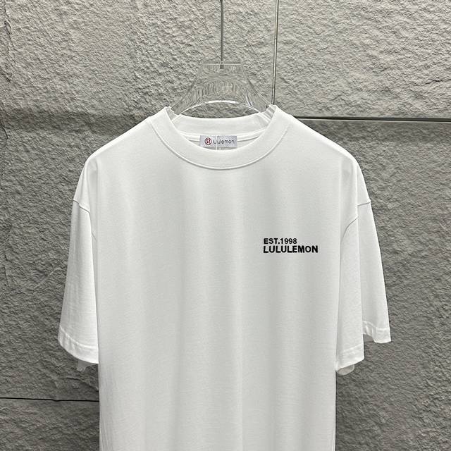Lulu*Lemon*Lulu 2025 spring and summer new short-sleeved T-shirt with classic le