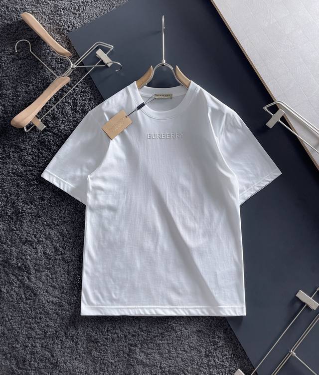 L Burberry's latest printed short-sleeve shirt, high-quality original short-slee