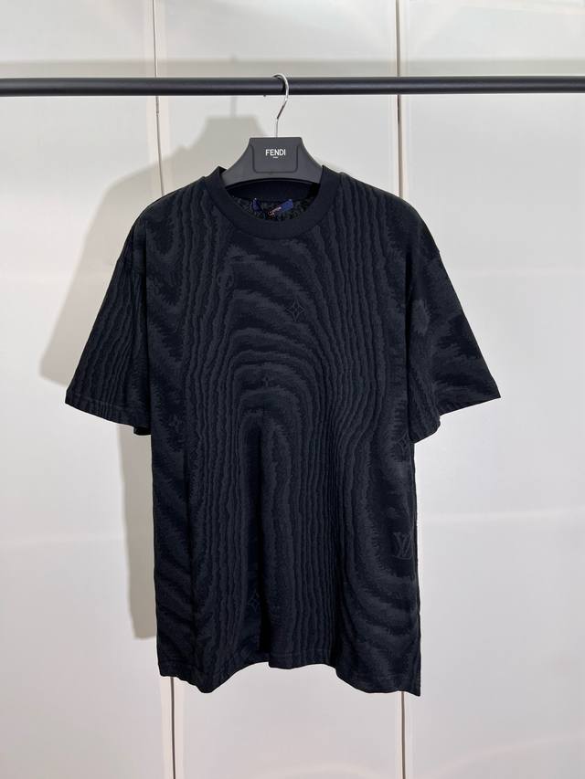 Lv Louis ripple texture jacquard short sleeves SML Xl