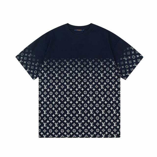 Louis Vuitton monogram half-length full-body gradient print The large logo is ex