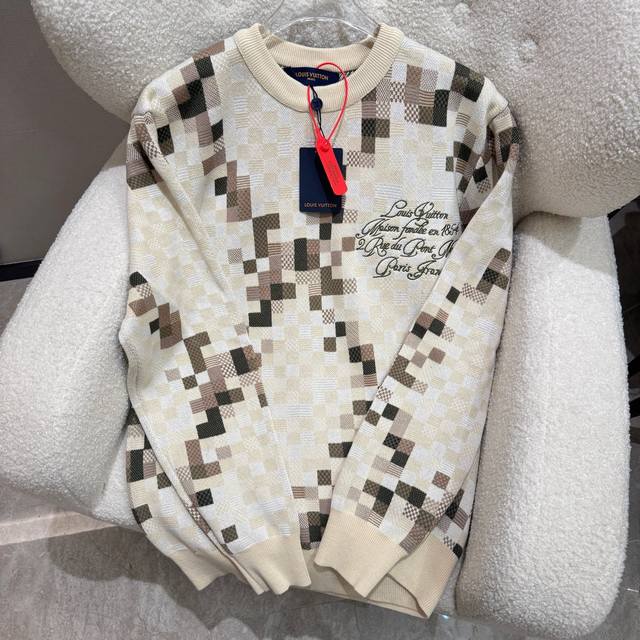 Louis Vuitton 25 Early Spring New Lv Louis Vuitton Camouflage Checkerboard Round