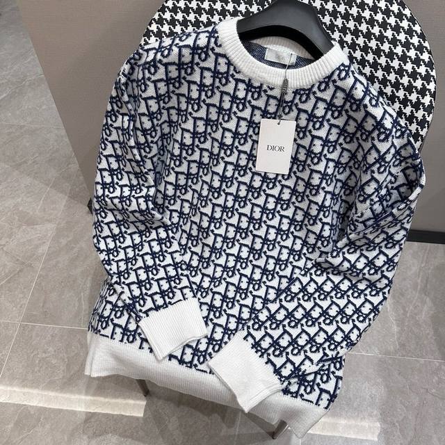 Dior Dior24 autumn and winter new knitted wool sweater counter simultaneous sale