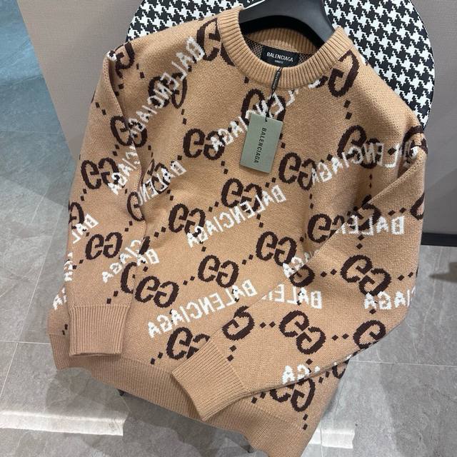 Guccl Gucci and Balenciaga co-branded exclusive hit sweater One-to-one customiza