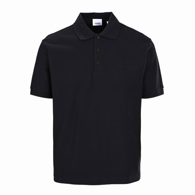 High version Burberry Bbr embossed short-sleeved Polo shirt Original custom G pi