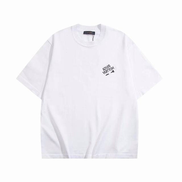 Fw New style pin logo knitted short sleeve T-shirt T-shirt made of refreshing co