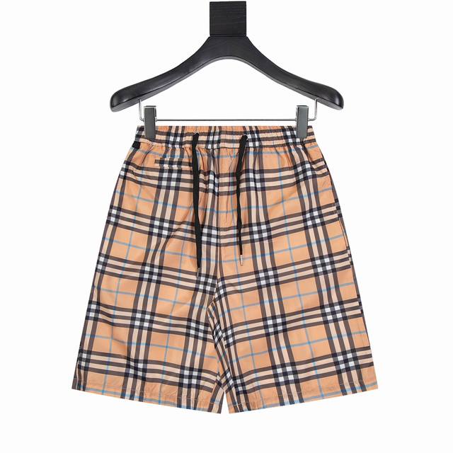 Burberry striped plaid beach shorts Summer channel exclusive beach shorts, custo