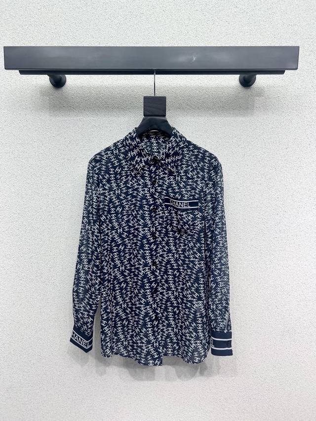 Chanel style monogram classic sunscreen shirt is fashionable, low-key, elegant a