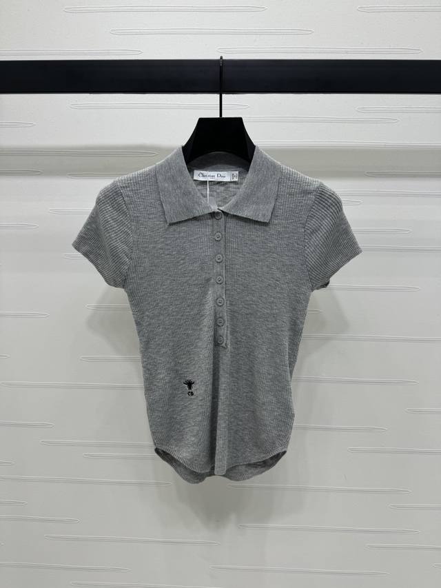 New original high-end quality Dio* 2025 spring and summer new series! Lapel knit