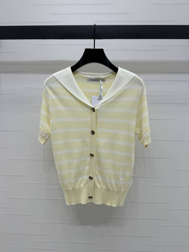 New original high-end quality Dio* 2025 spring and summer new series! Striped sh