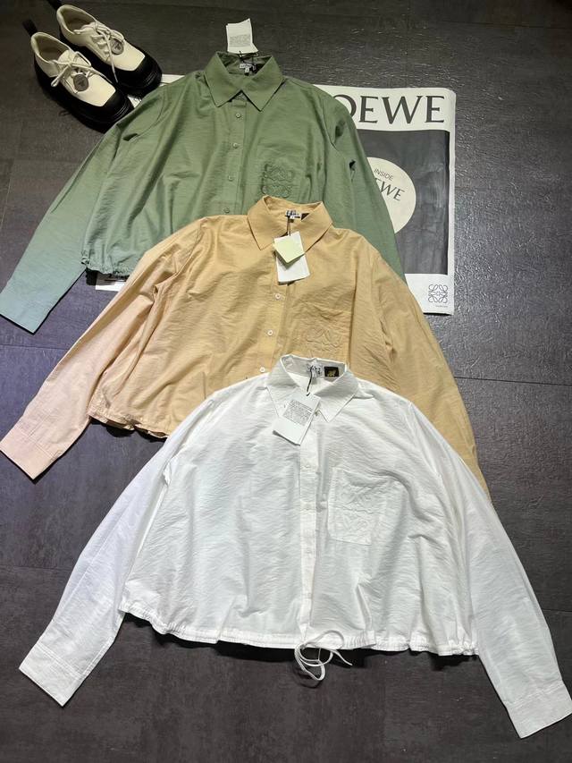 Pp Loew* 25Ss Spring/Summer new embroidered lightweight textured cotton poplin s