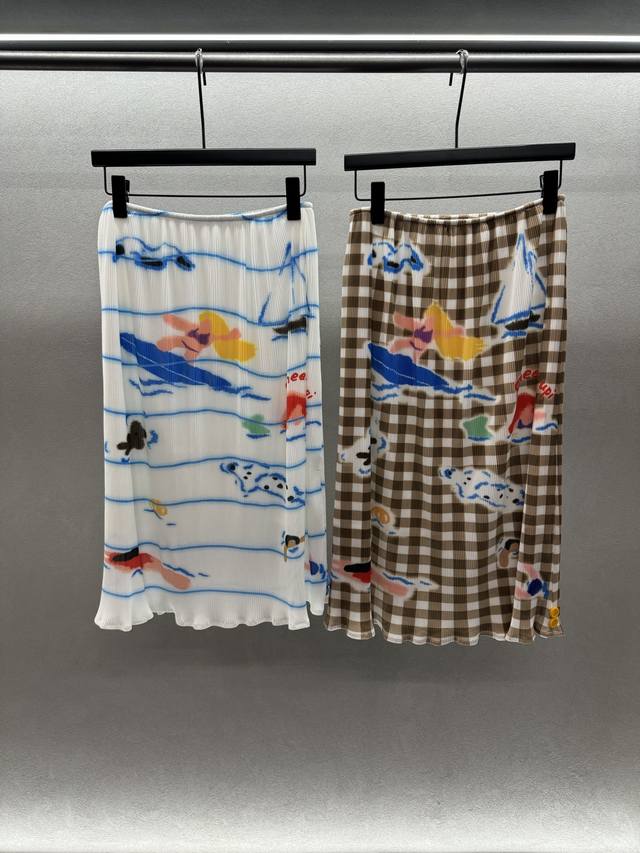 2680 Spring And Summer ! Cheer*Iupi, pleated skirt, Interesting colorful prints,