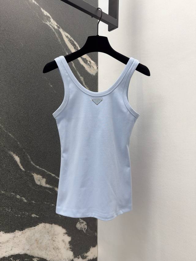 25Ss Spring and summer new classic triangle standard high-definition cotton vest