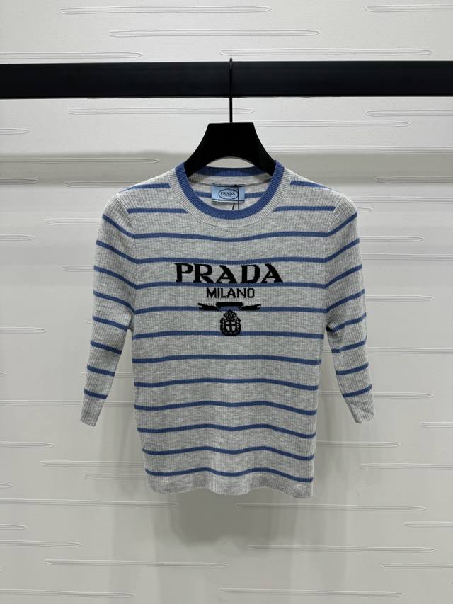 New original high-end quality Prad* 2025 Spring and Summer latest series! Stripe