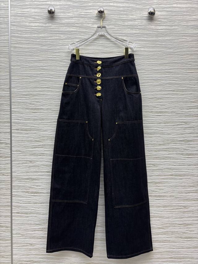 Four sizes Smlxl Sch's 25 spring and summer new straight jeans with special buck