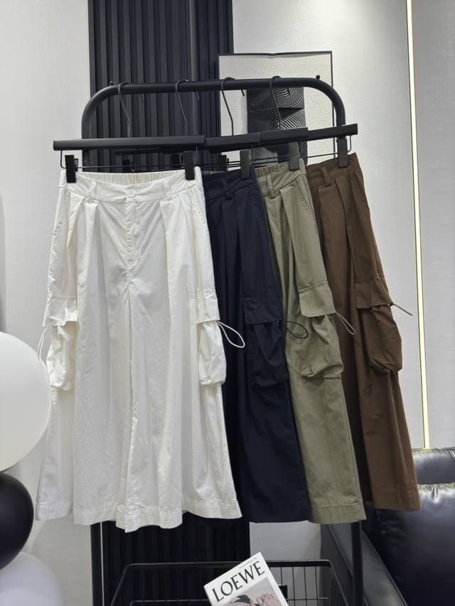 Acne Studios new double pocket 7/8 casual pants with semi-elastic back, strong t