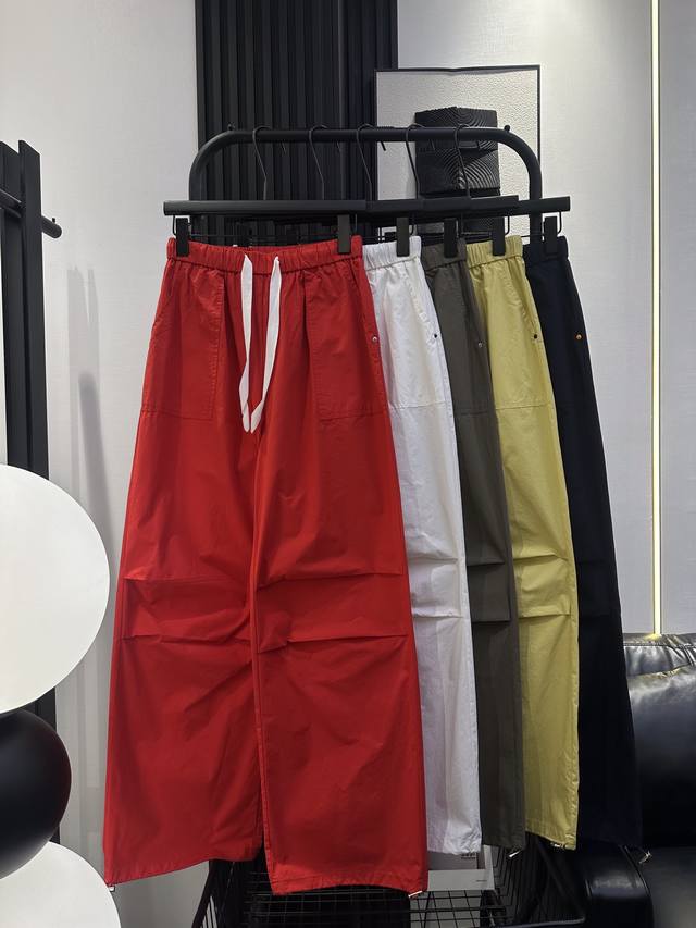 Balenciaga new right back pocket label casual pants American hot girl pleated la