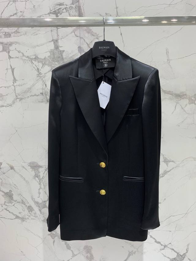 Barr's new acetate suit Black has a high-end feel, clean and neat style Three-di