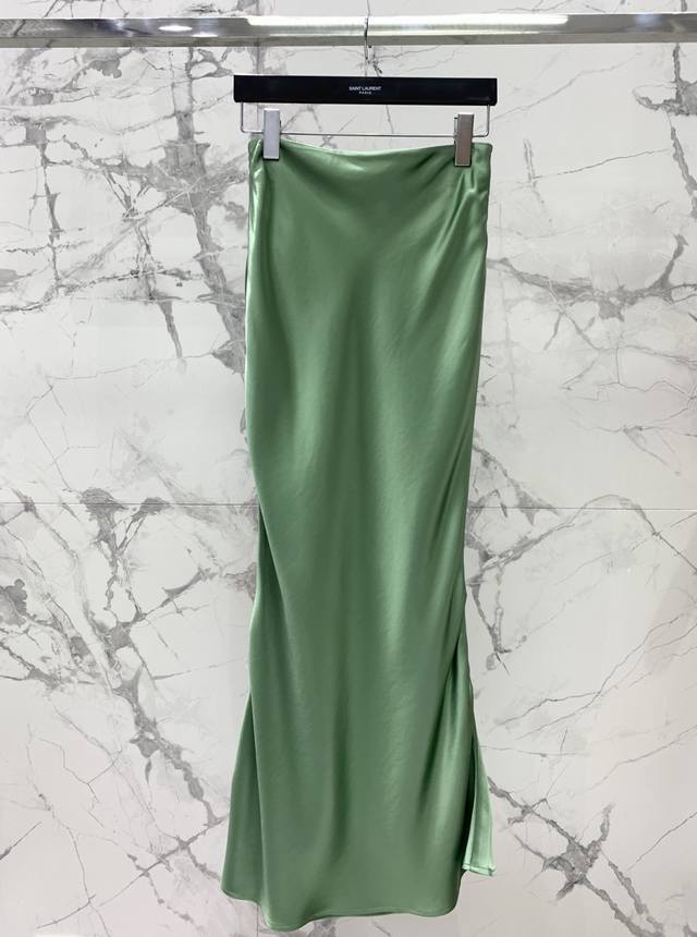 Shengjia new acetate long fishtail skirt versatile fashion Yb custom exclusive c