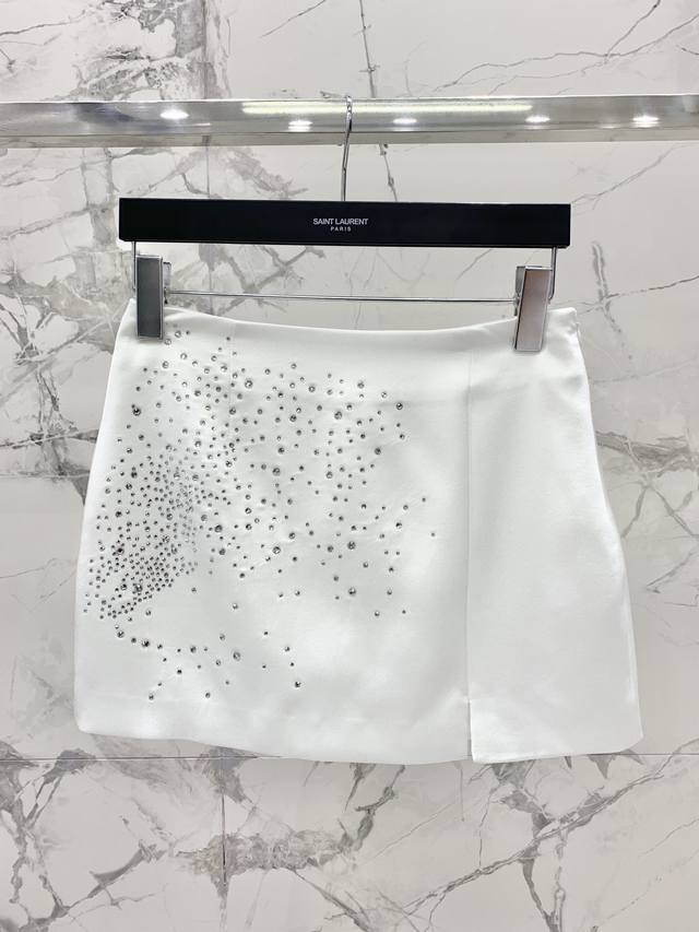 P400 * Shengjia new acetate satin fabric loose version heavy star hot diamond Bl