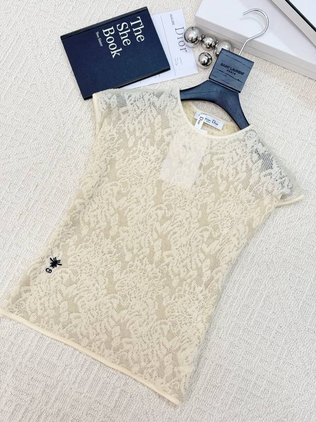 New lace knitted vest fabric breathable design decoration embellishment! Upper b