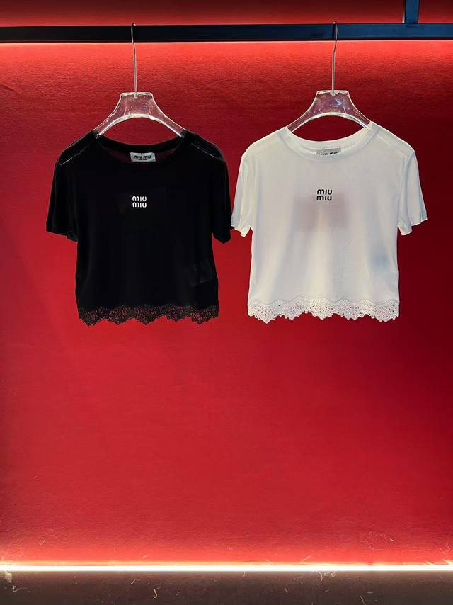 Miu-W, , lace T-shirt, Sml, spot