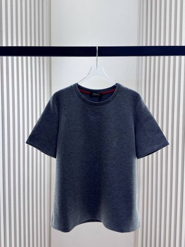 Max-Y, , Mar* Embroidered cotton short-sleeved T-shirt Imported cotton fabric, f