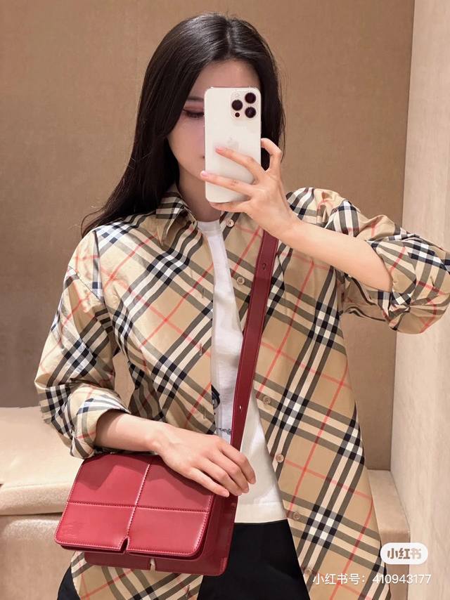 Burberr*Y Burberr*Y Spring/Summer new arrival lapel long sleeve classic plaid pr