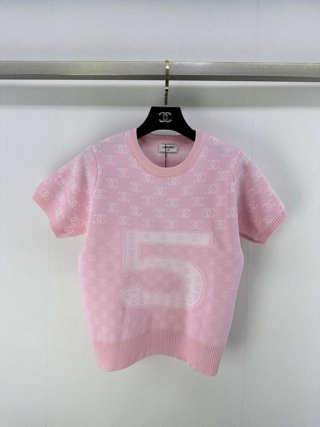 Chane *New details 25 Spring and Summer latest jacquard number 5 Short sleeves H
