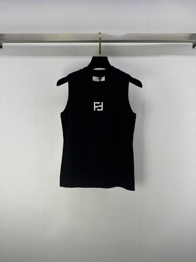 Fend* New Details 25 Spring and Summer Newest Round Neck Knitted Vest! Customize
