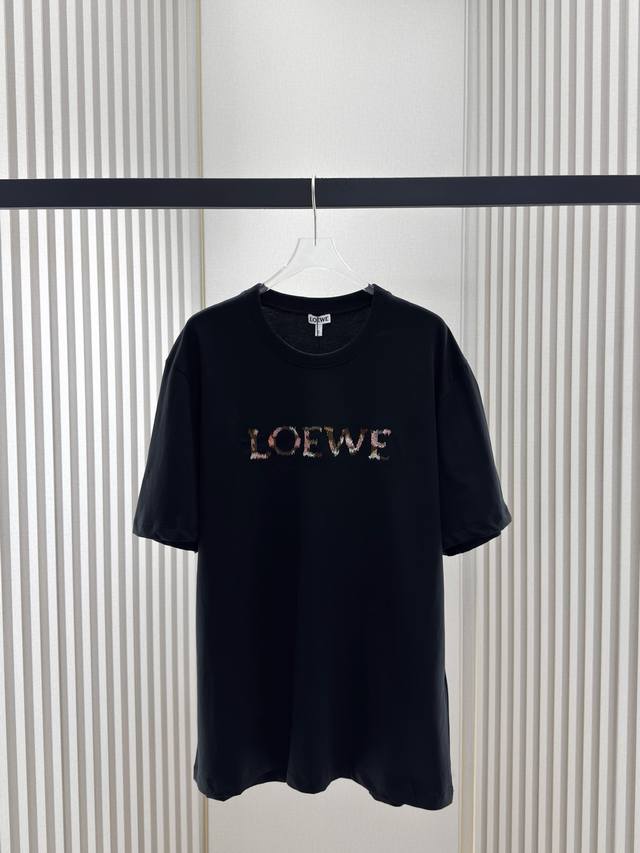 Lo-Y, ,Loyee's new oil painting short-sleeved T-shirt with embroidered words Lig