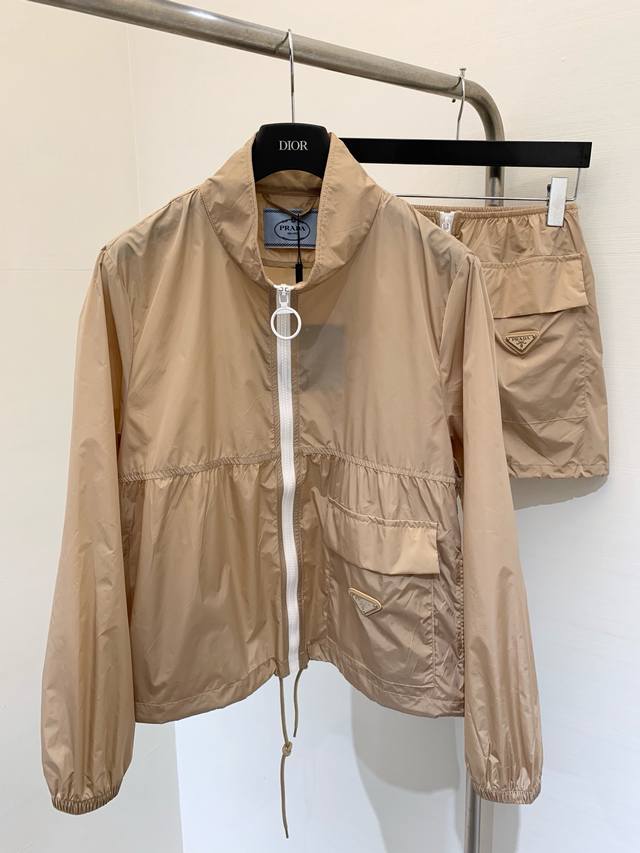 New summer product Stand-up collar sun protection jacket and skirt set Customize