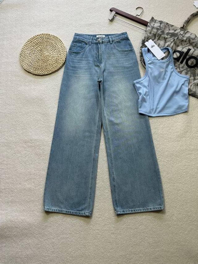 New summer style pocket double letter sequin embroidery all-match slim high wais