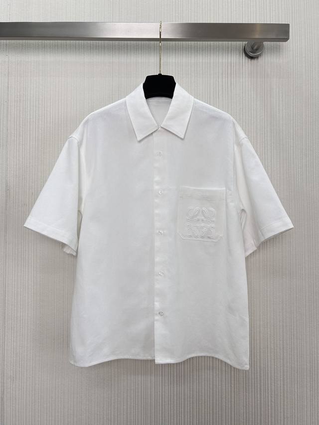 New arrival~Loeq* Island Resort Paula'S series denim short-sleeved large shirt,