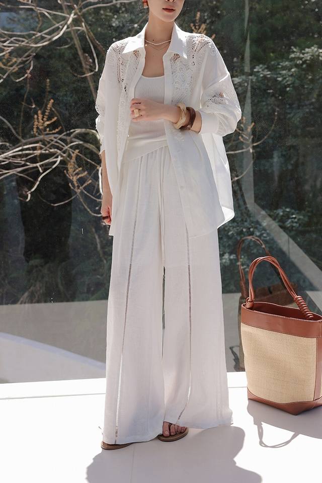 suit Hot sale recommendation, 100% linen fashion suit 2025 summer new long-sleev