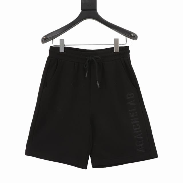 Balenciaga 25Ss embroidered letter logo shorts The fabric is made of 380G pure c