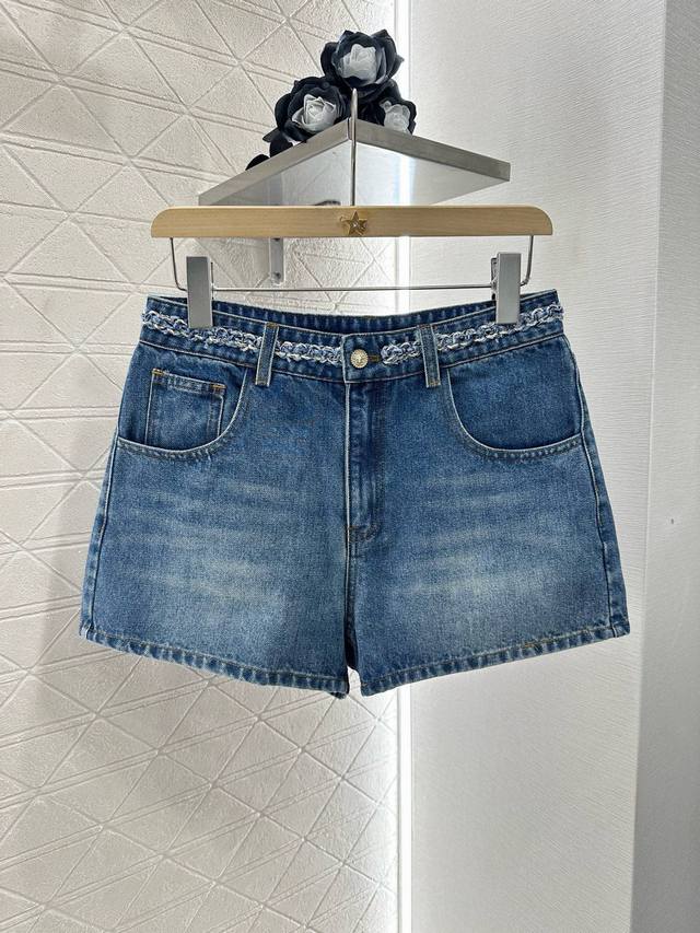 P290Chane*2025 New arrivals Denim vest shorts set Customized Yb twill cotton den