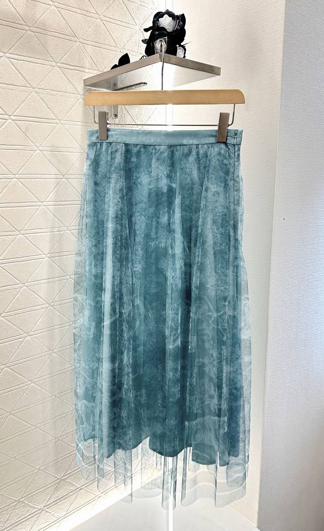 Dio*2025 new arrivals High waist double layer long gauze skirt Customized Yb imp
