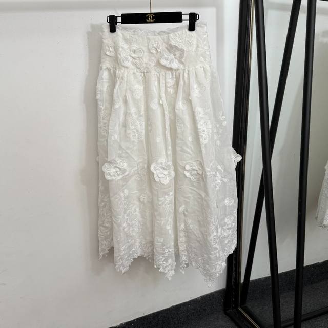 Style No. 2053809 Zimmermann new three-dimensional embroidery hook flower high w